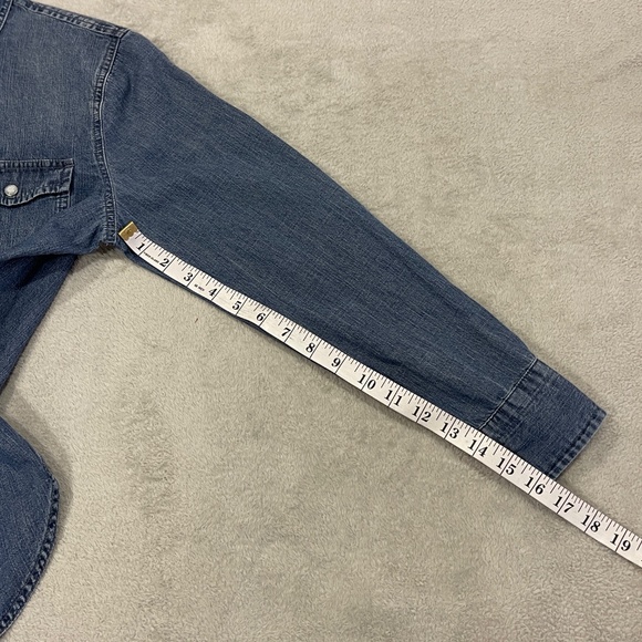 J Crew Denim Long Sleeve Size Small Petite - Picture 11 of 12